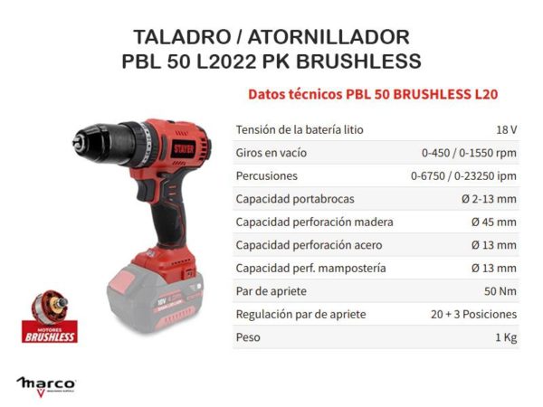 ATORNILLADOR STAYER PBL50 - Imagen 2