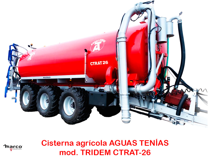 Cisterna agrícola AGUAS TENÍAS mod. TRIDEM CTRAT-26